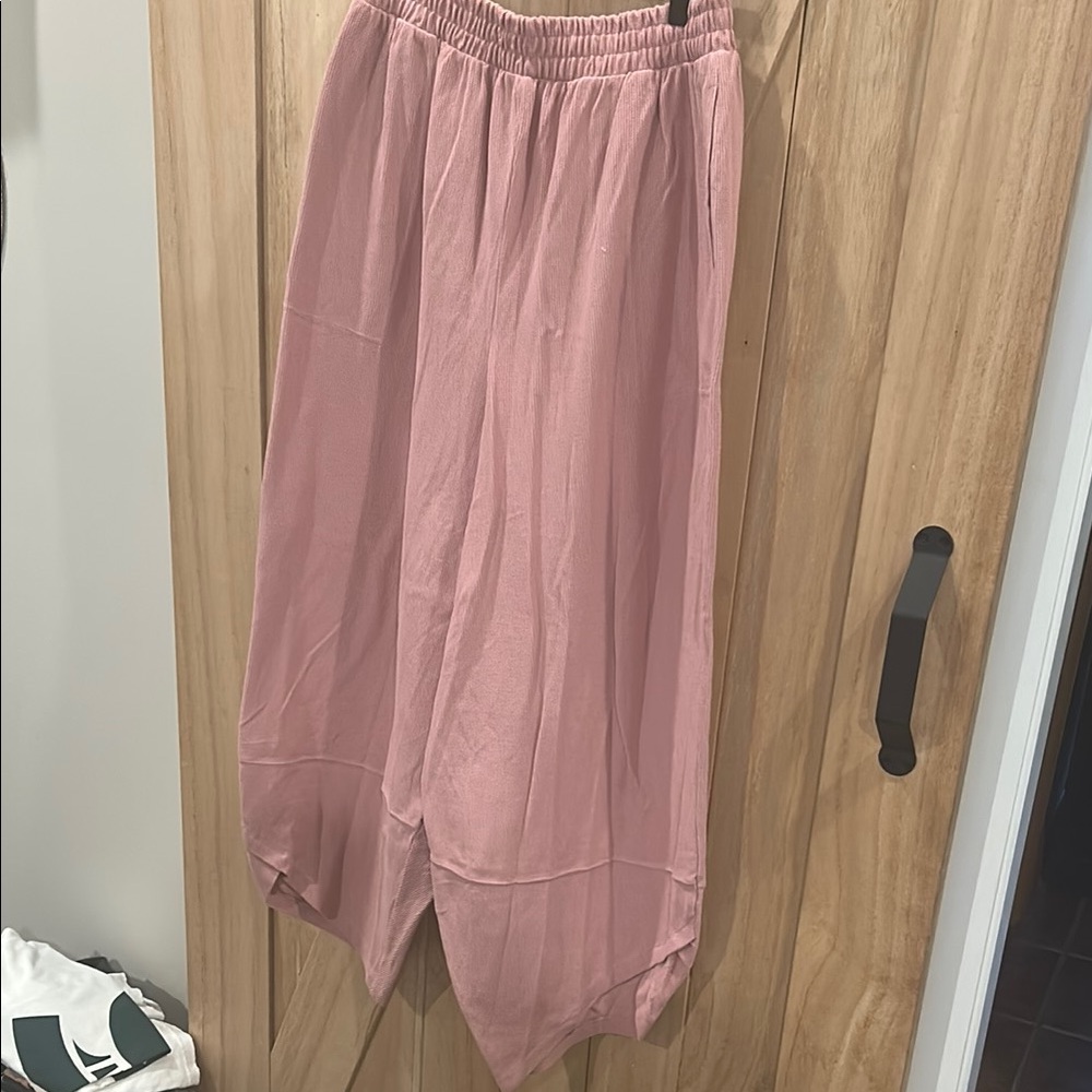 Free People Pink Ankle & Cropped Pants